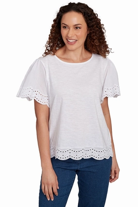 Paradise Cove Scalloped Tee MultiDirectionalStretch