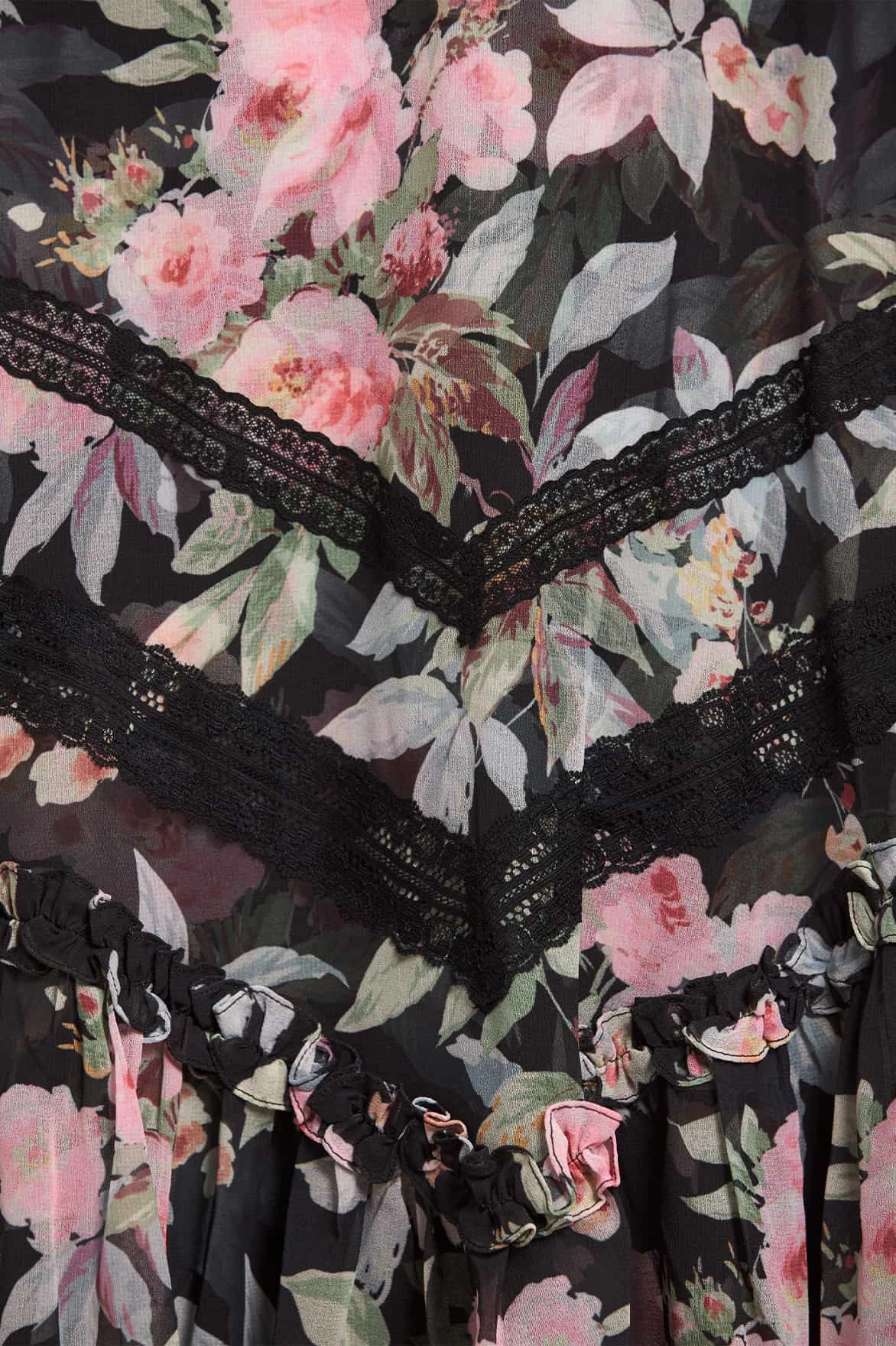 Seasonal piece Effortless Style Paradise Garden Sonata Georgette Ballerina Dress