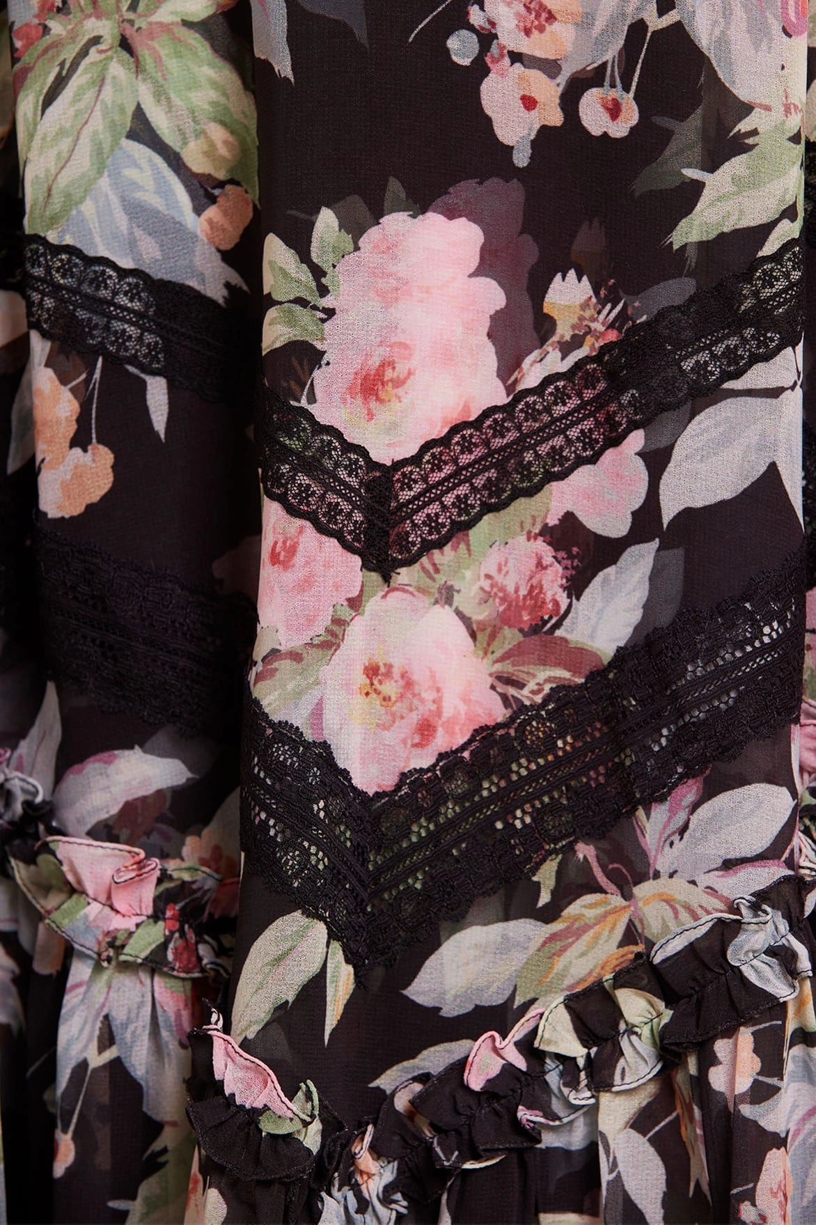 Art Inspired Paradise Garden Sonata Georgette Micro Mini Dress