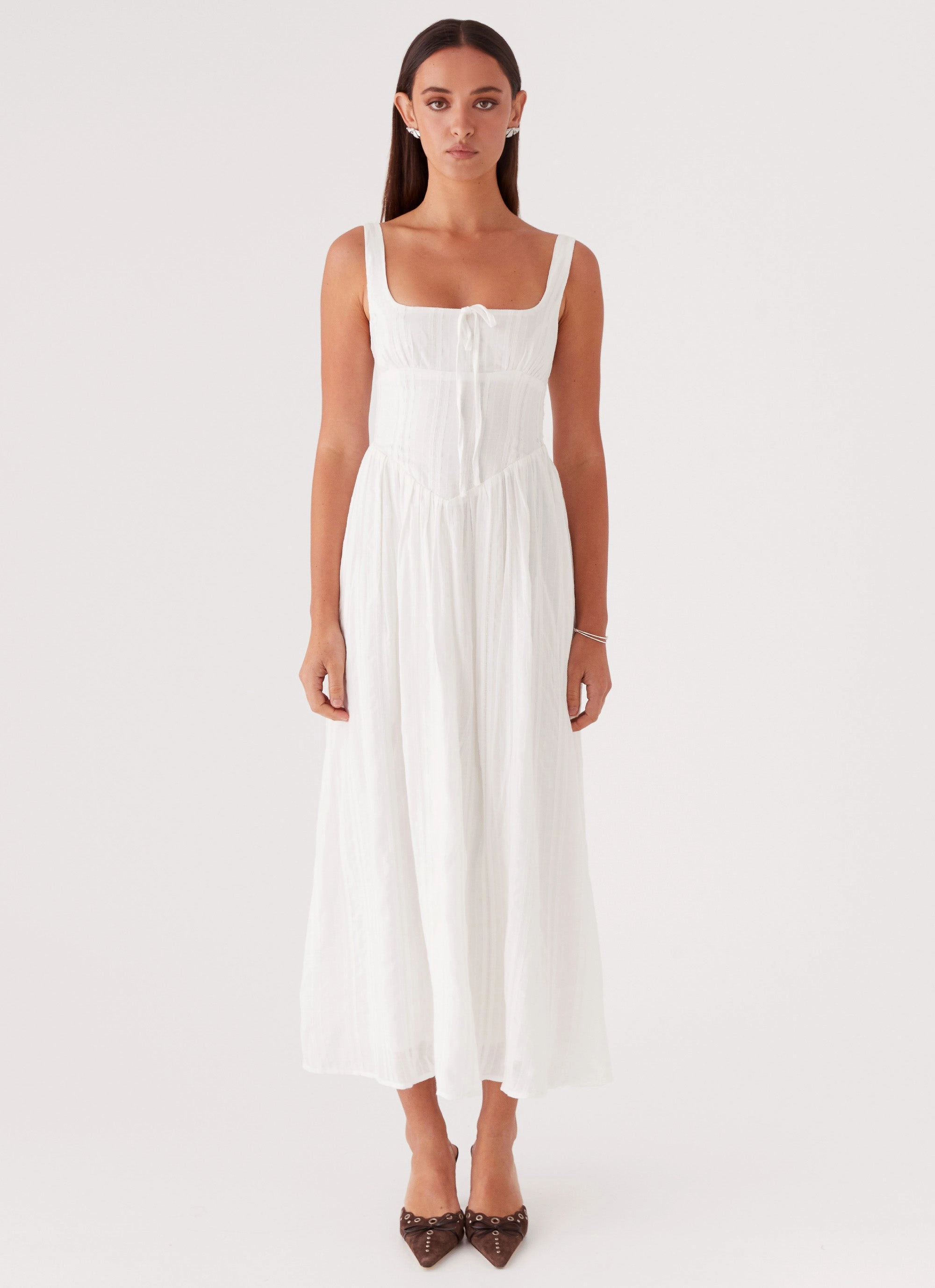 Simple Touch Pascuelle Midi Dress - White