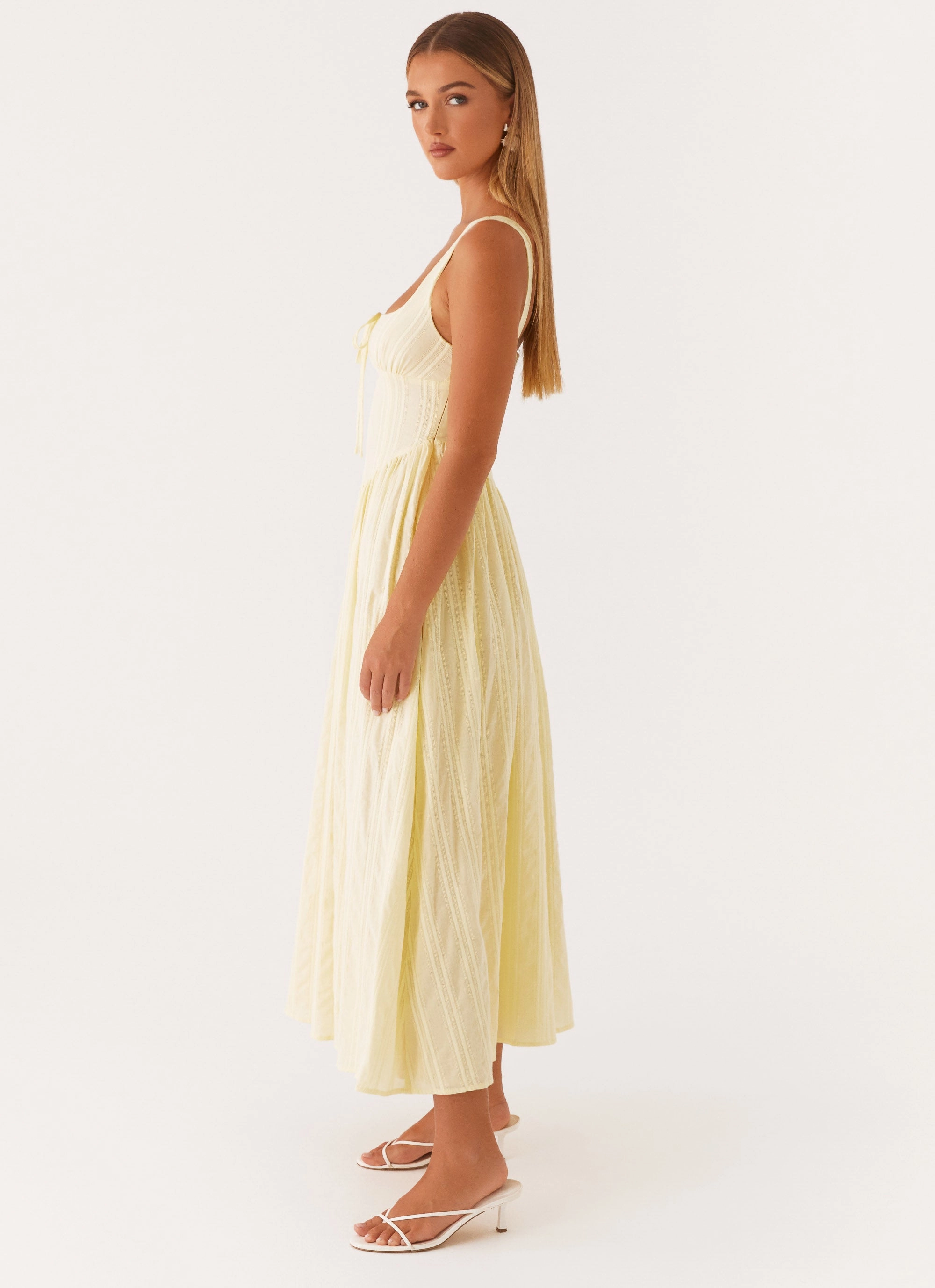 Special-Occasion Pascuelle Midi Dress - Yellow