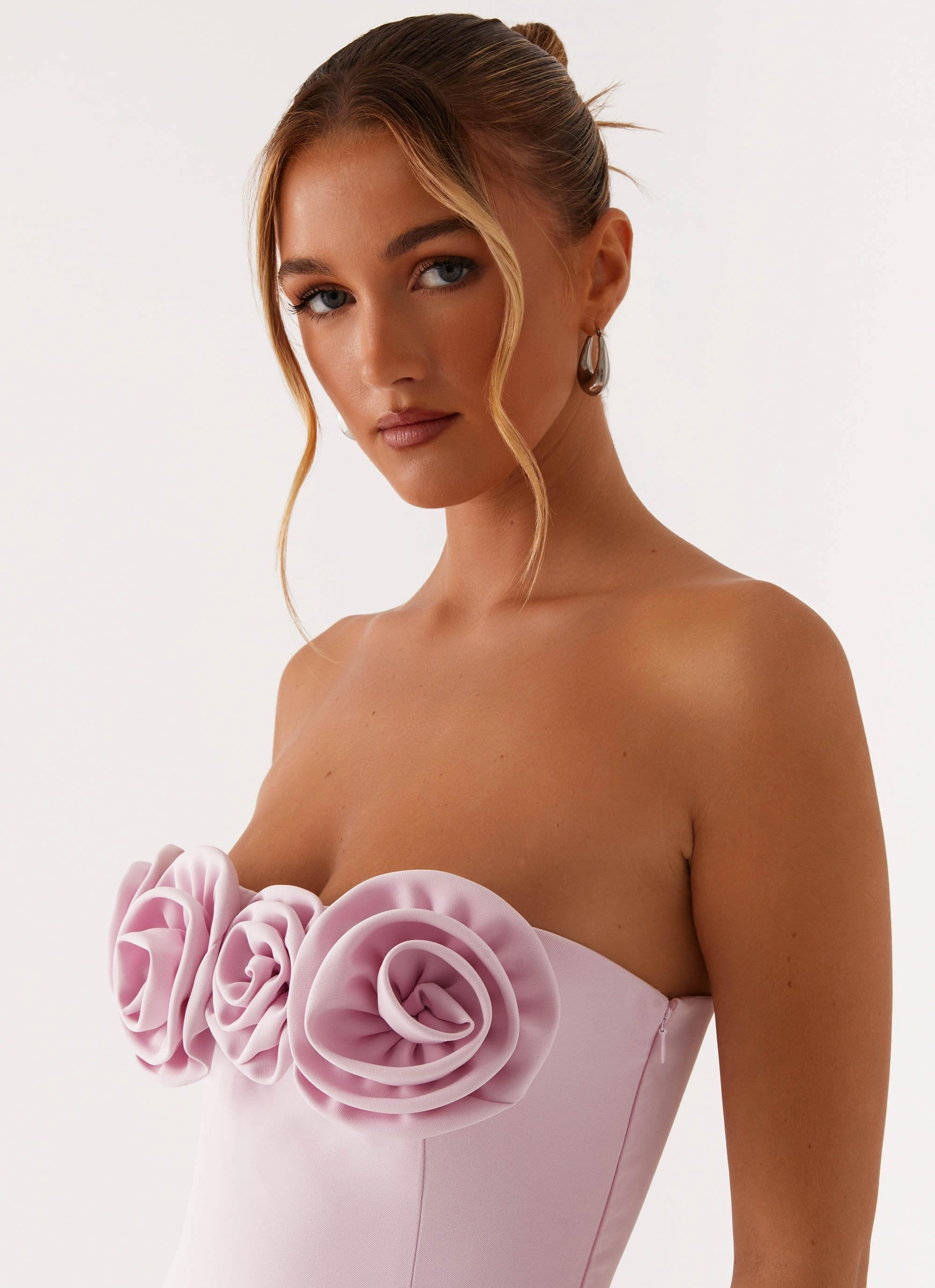 Light Soft Romantic Soft Patsie Strapless Mini Dress - Pink