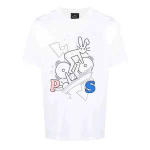 PAUL SMITH Tshirt Bike Rabbit - White