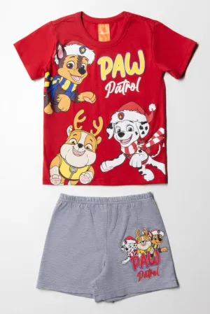 Paw Patrol Short Sleeve Pyjamas Red
