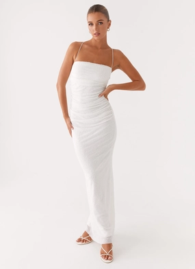 Light Appeal Pure Fit Paxton Beaded Maxi Dress - White