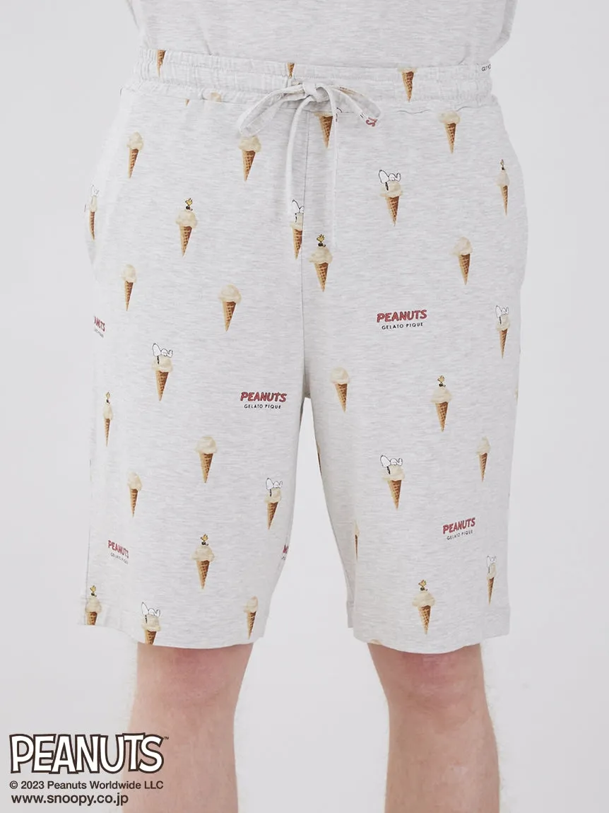 PEANUTS Gelato Patterned Mens Loungewear Shorts