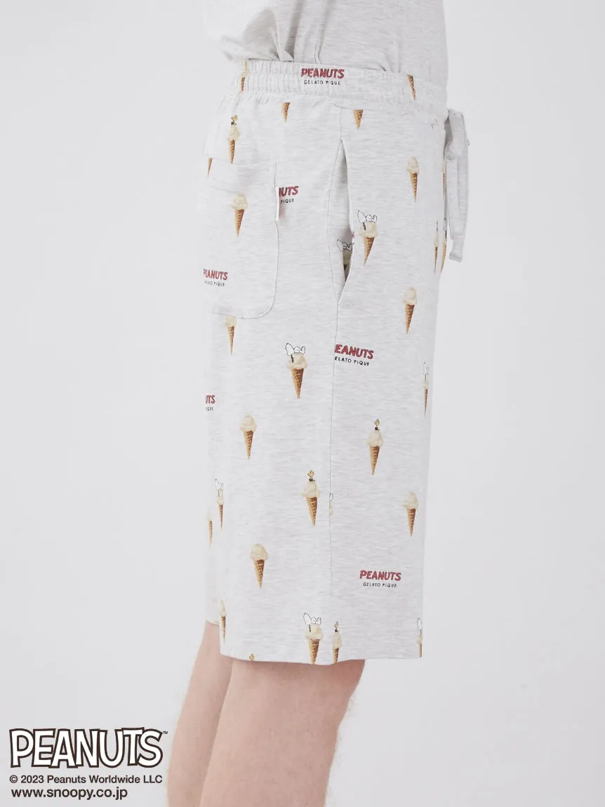 PEANUTS Gelato Patterned Mens Loungewear Shorts