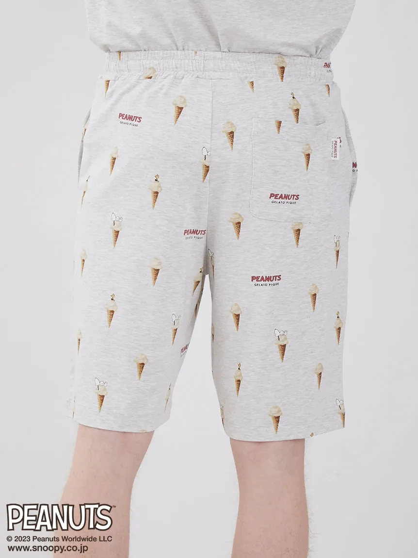 PEANUTS Gelato Patterned Mens Loungewear Shorts