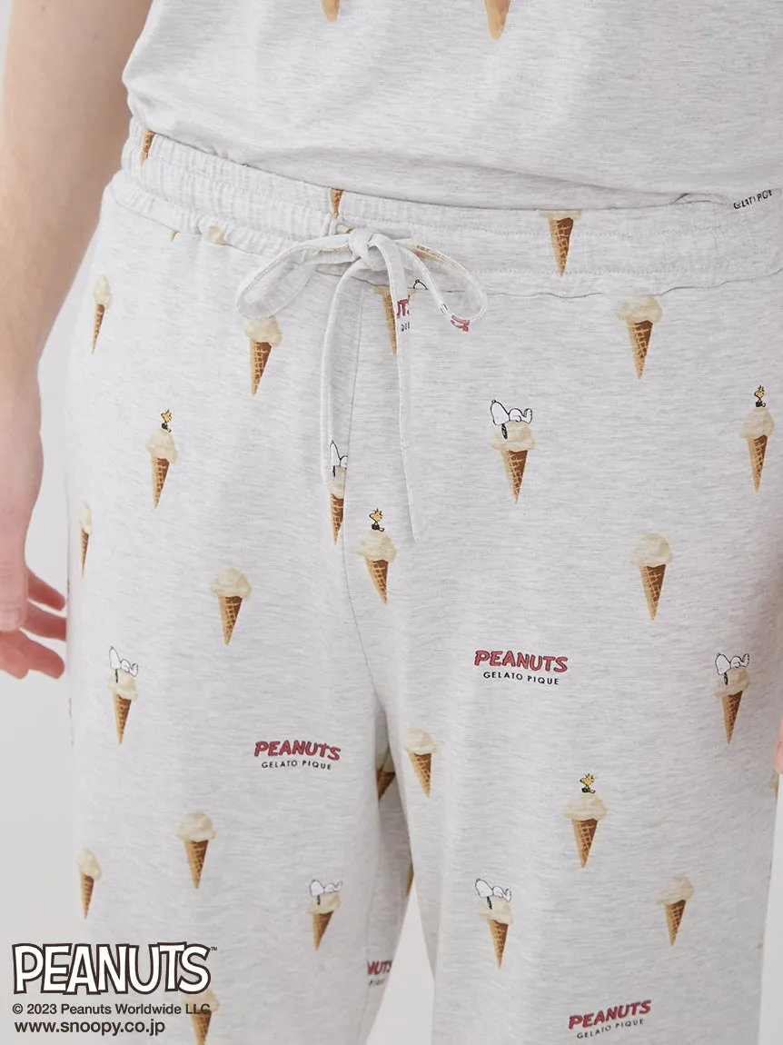 PEANUTS Gelato Patterned Mens Loungewear Shorts