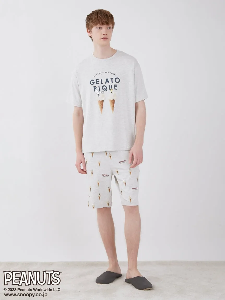 PEANUTS Gelato Patterned Mens Loungewear Shorts