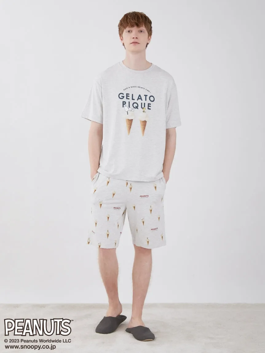 PEANUTS Gelato Patterned Mens Loungewear Shorts