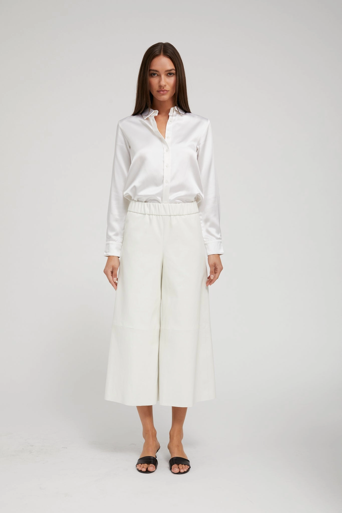 Pearl Silk Fitted Button Down WrinkleFree Structure No Iron Fabric