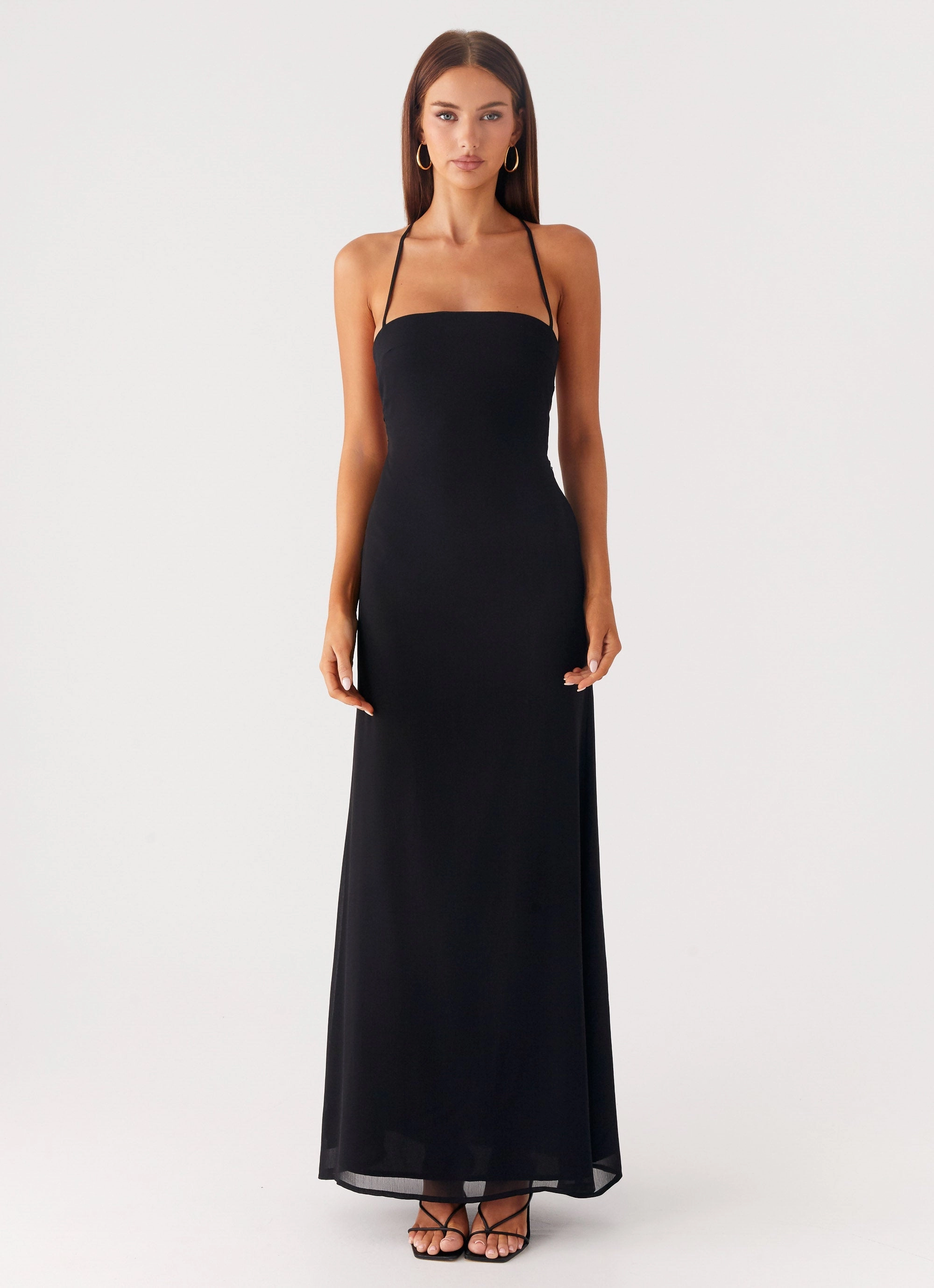 Peggy Maxi Dress - Black Pure Vibes