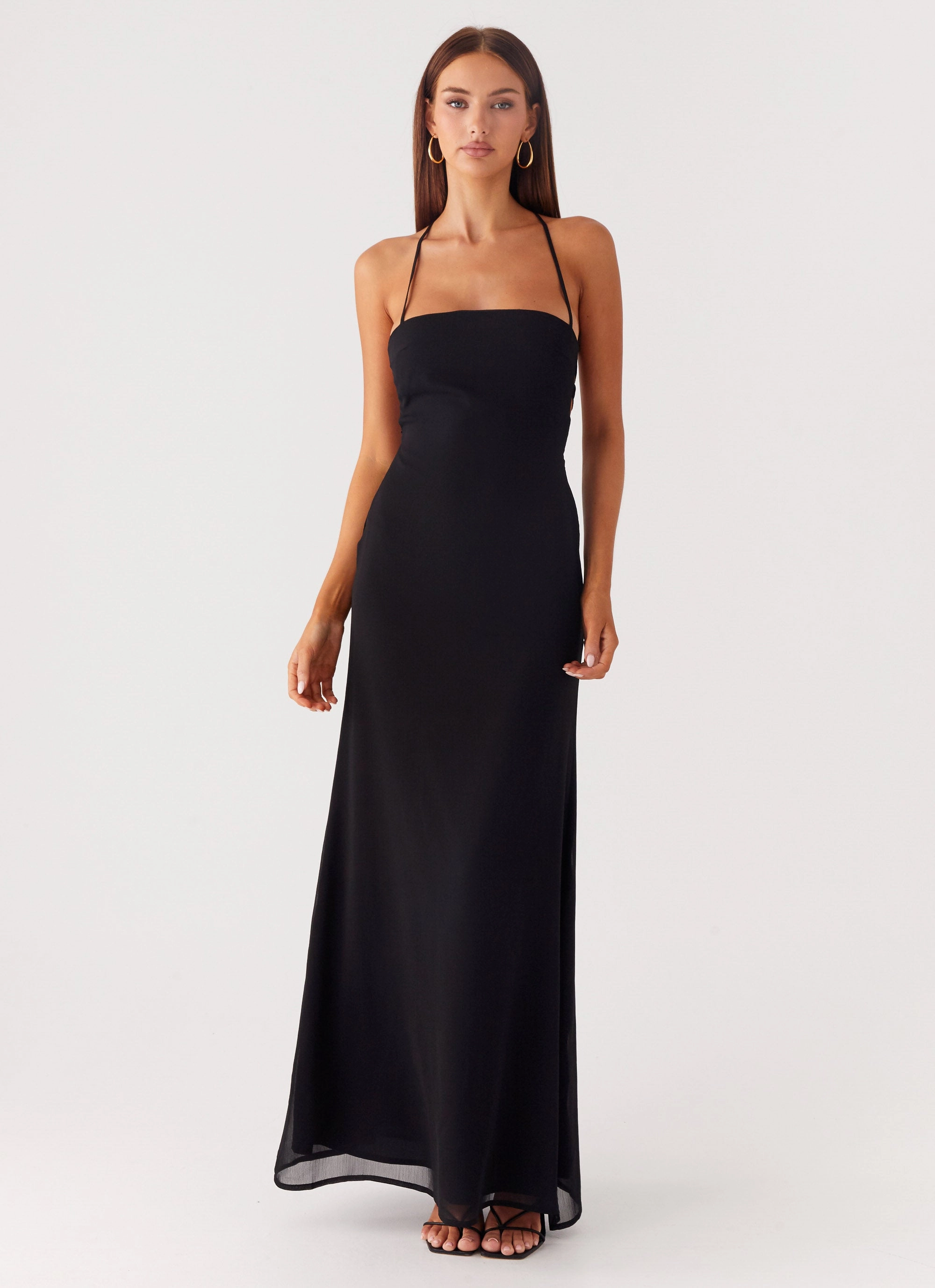 Peggy Maxi Dress - Black All-Purpose Wear Modern Design