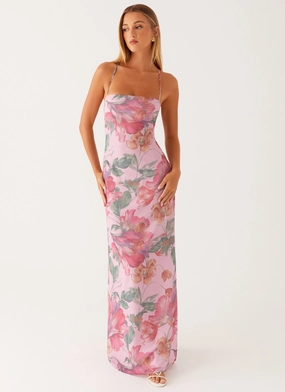 City Ready Peggy Maxi Dress - Pink Floral