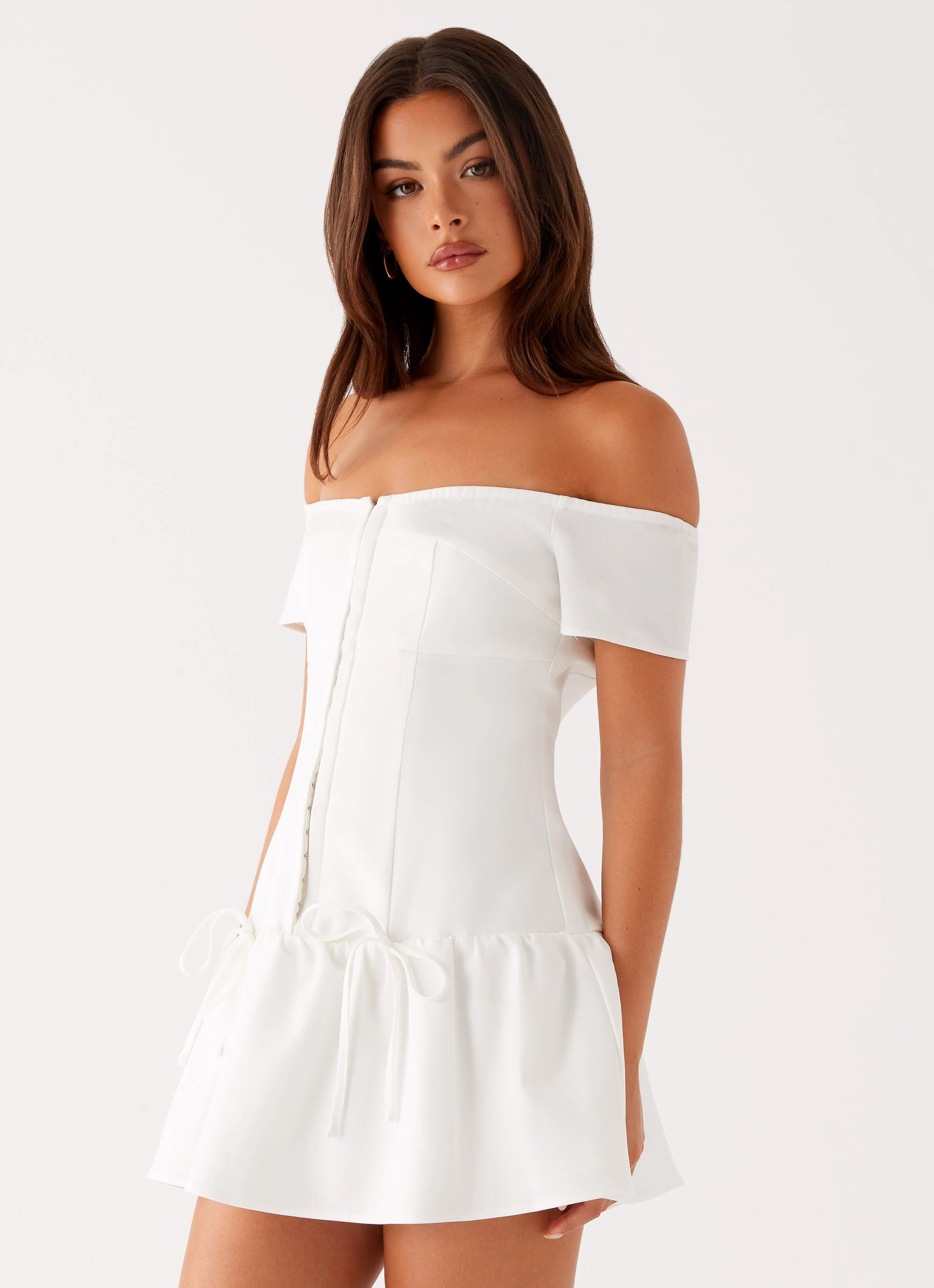 Smooth Fit Penny Mini Dress - White