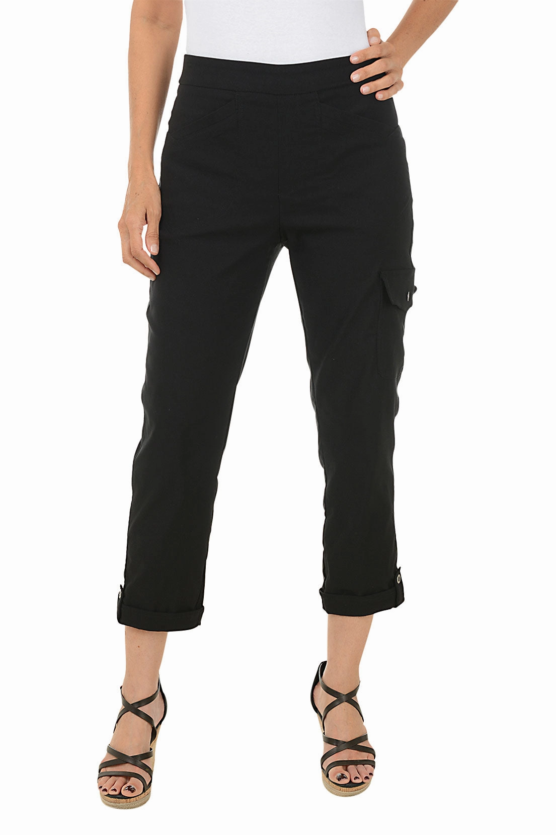 Pull-On Cargo Pocket Crop Pant Premium Quality EcoFriendlyMaterial
