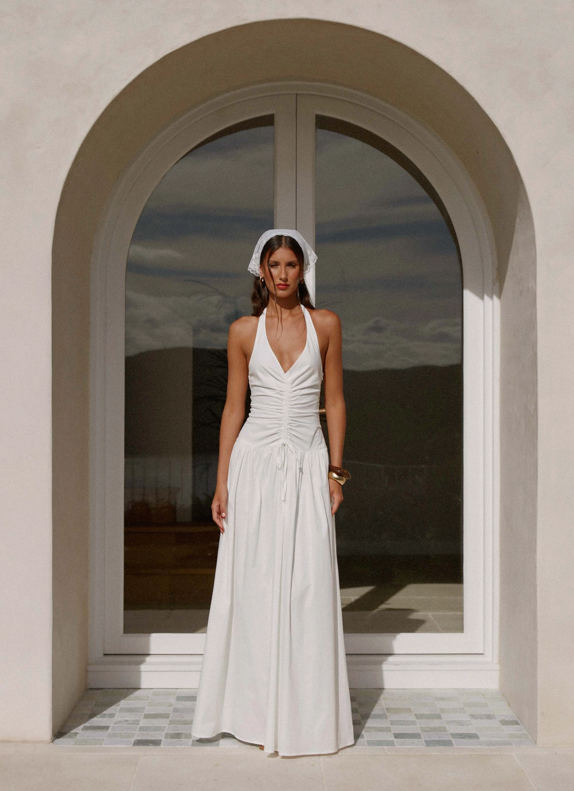 Narnie Maxi Dress - Ivory Red Carpet