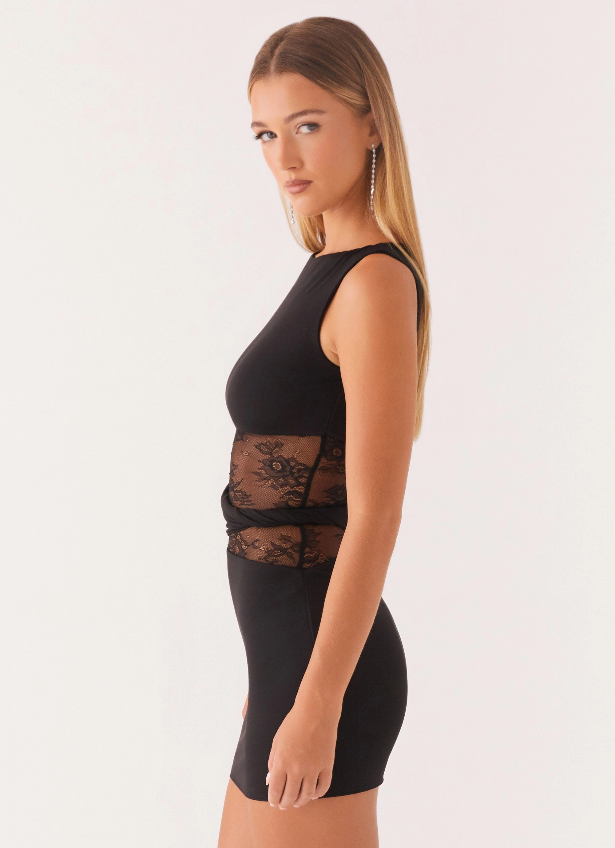 Classic Comfort Echo Mini Dress - Black