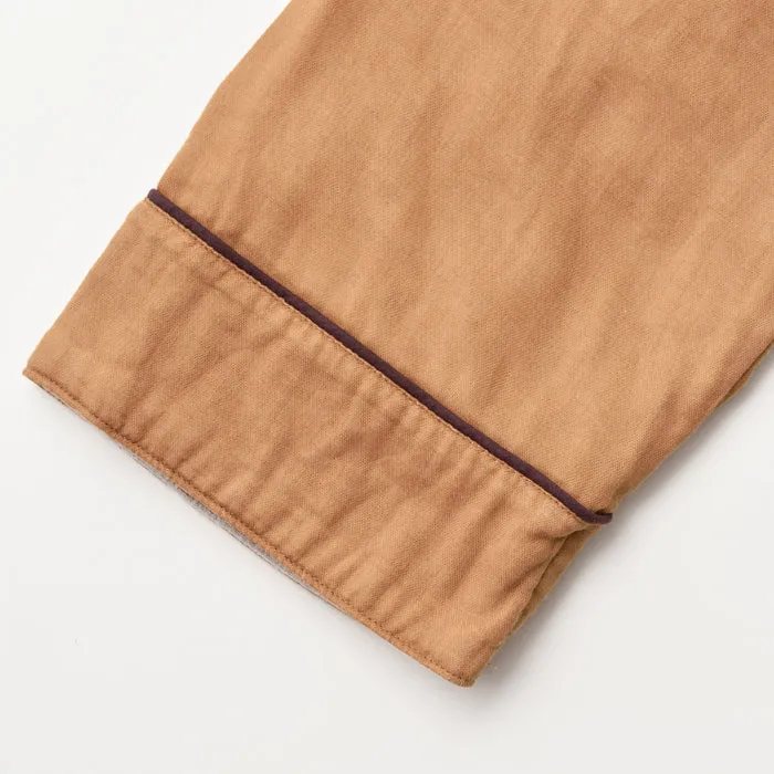 Persimmon-dyed 3 Layered Gauze Pajamas Set [Kyo Wazarashi Mensya]