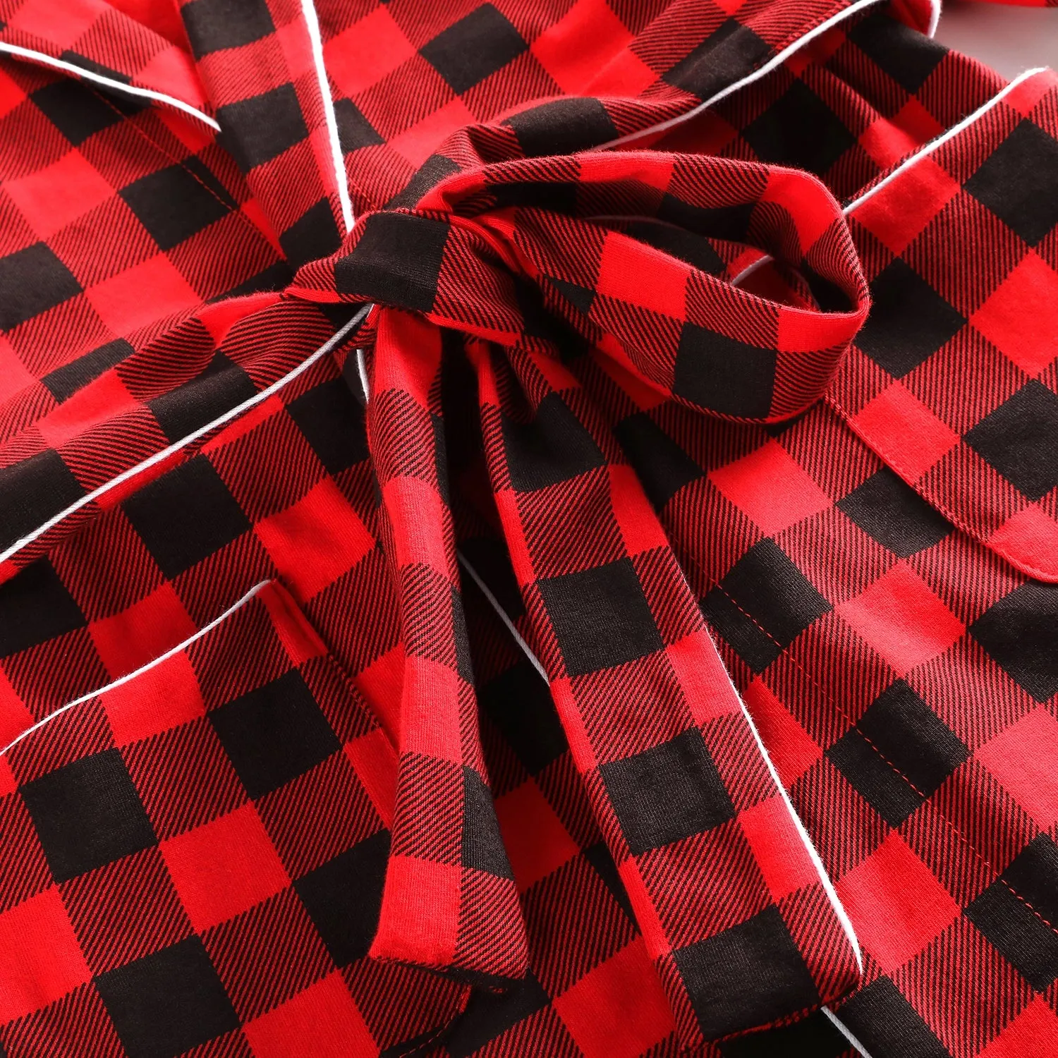 Personalized Buffalo Plaid Christmas Robe