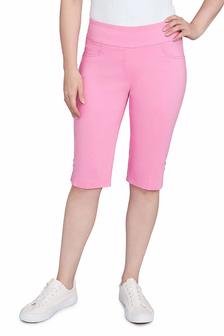 Rugged Fit Stretch Panels Petite I Pink I Can Skimmer Pant