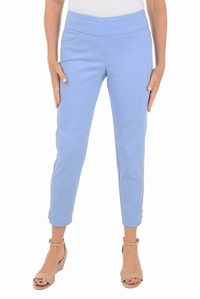 Petite Making Waves Pull-On Ankle Pant Distressed finish