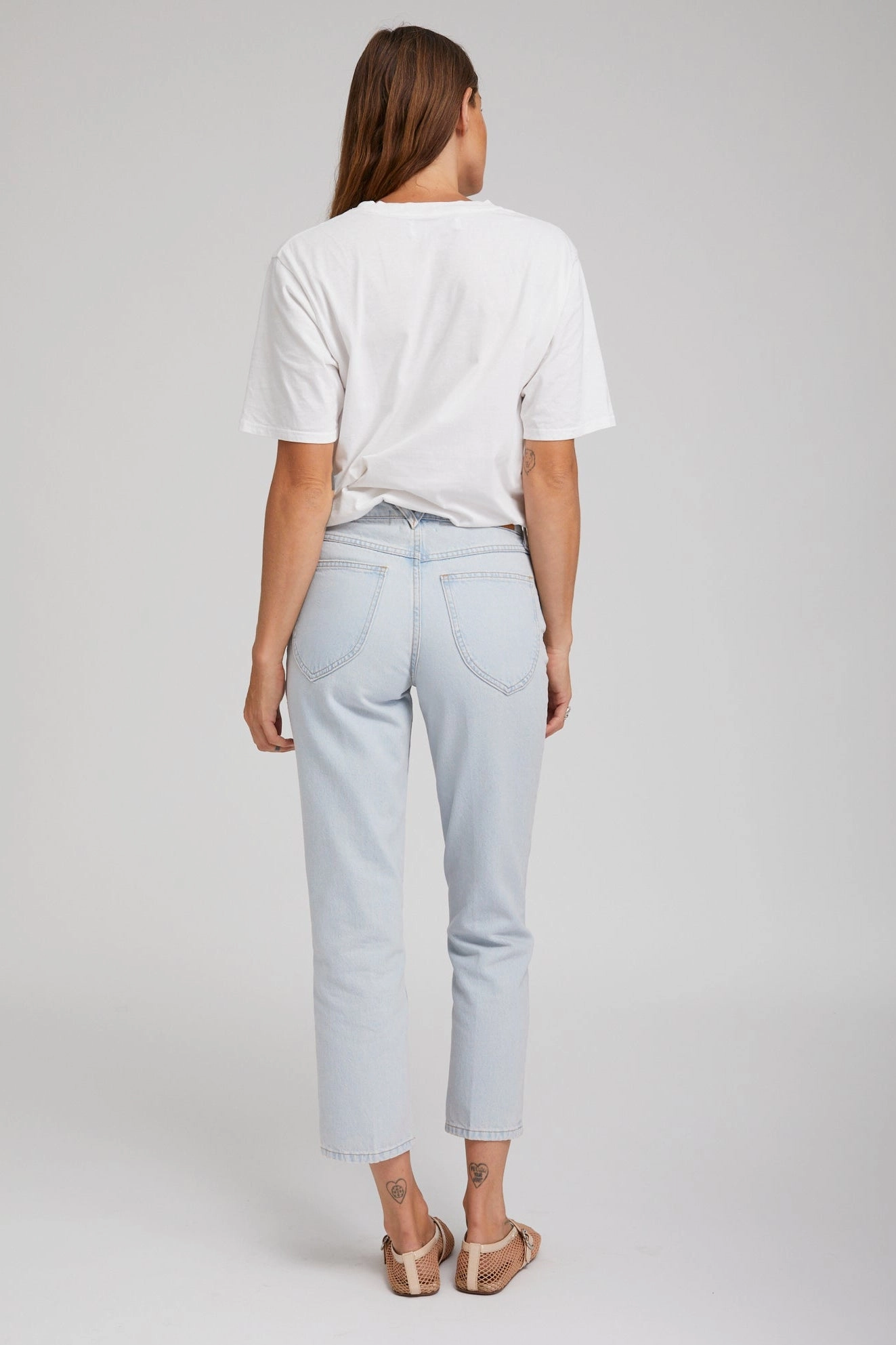 Piaf Crop Straight Leg Denim Seamless construction
