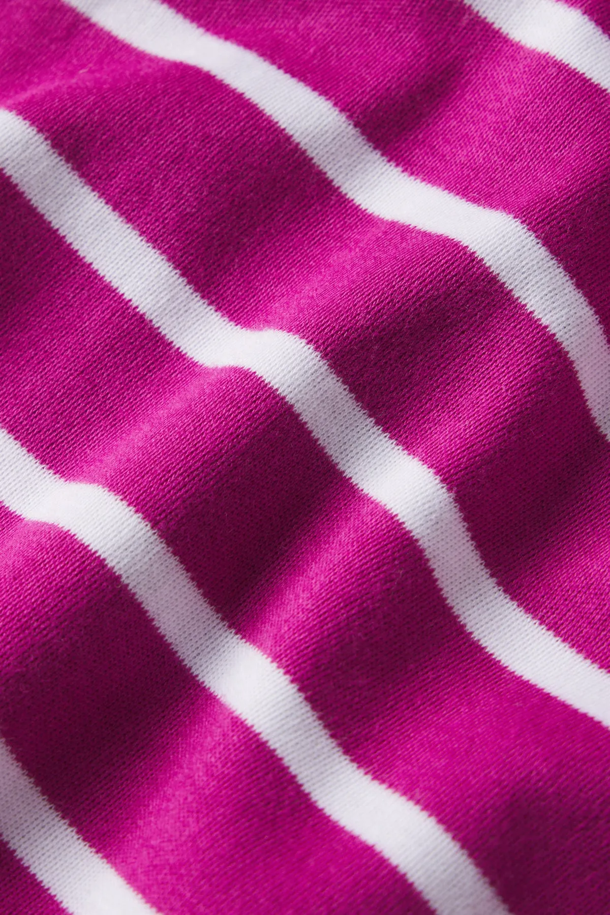 Pima Crew Short-Long Set in Dahlia Anchor Stripe