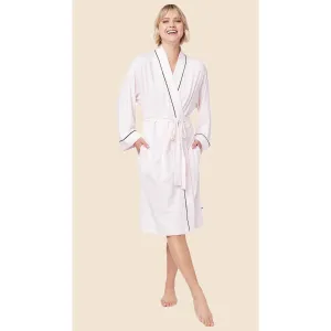 Pima Knit Kimono Robe in Pink