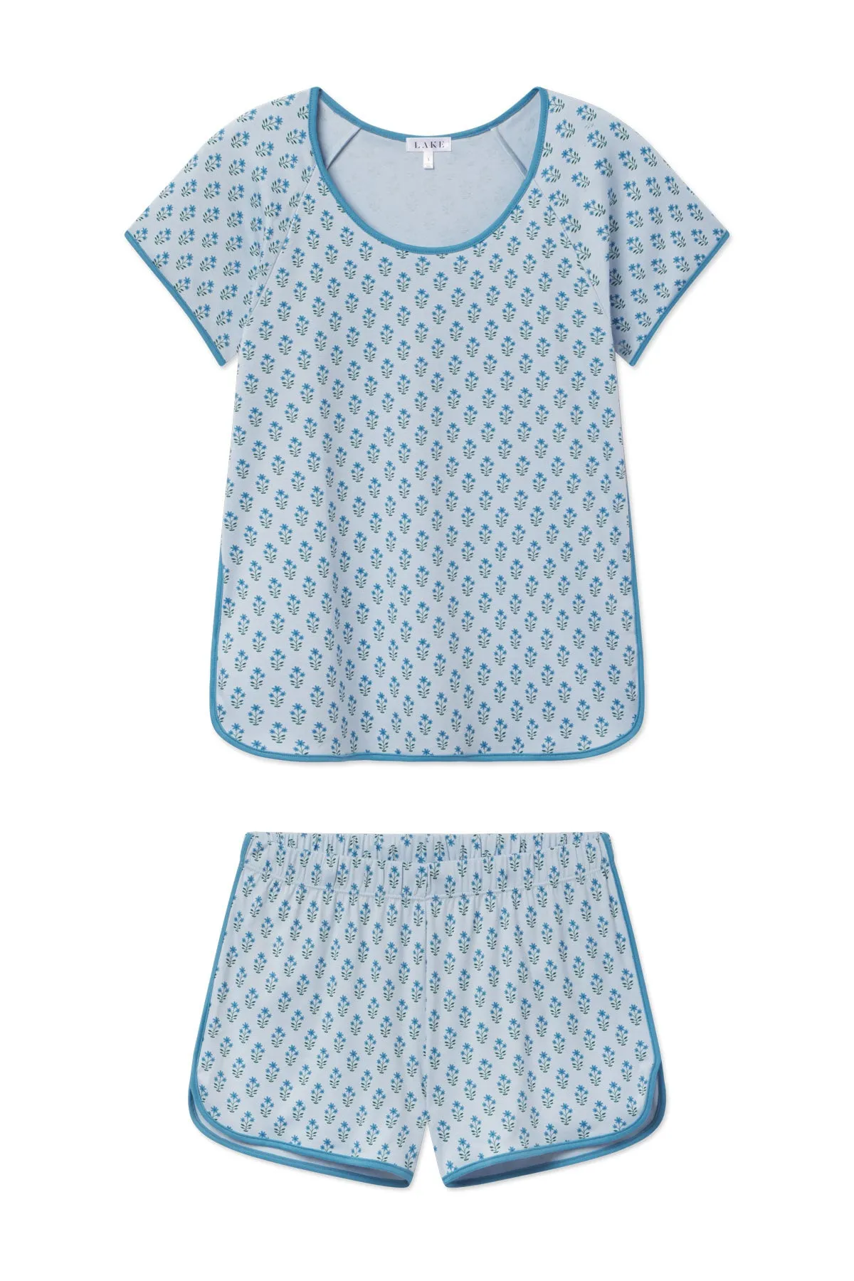 Pima Shorts Set in Polar Posy