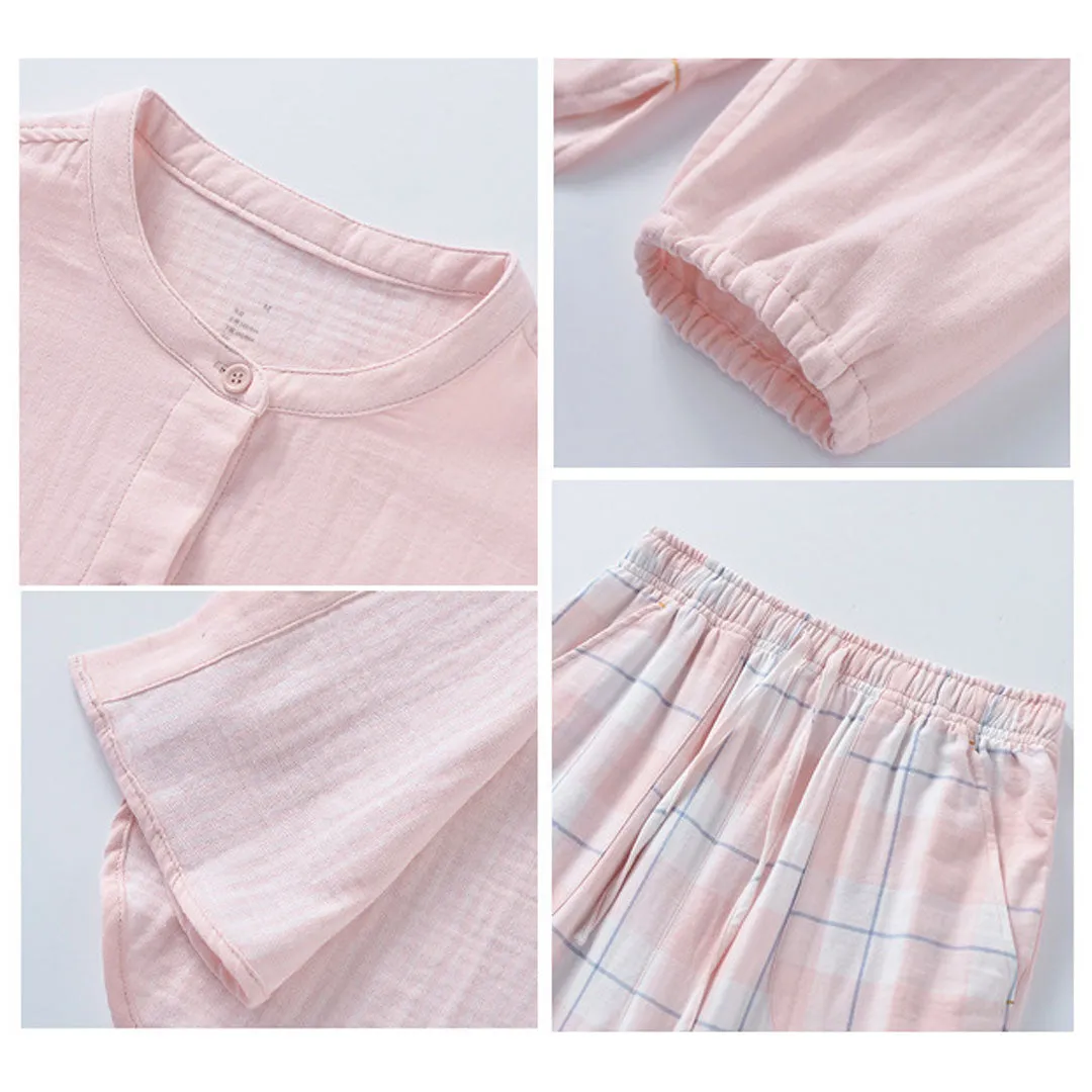 Pink Pure Cotton Pajama Set