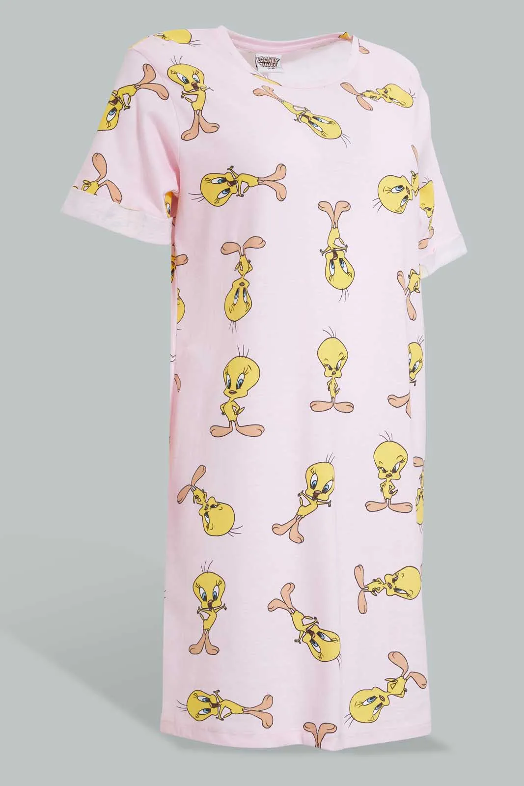 Pink Tweety Nightshirt For Women