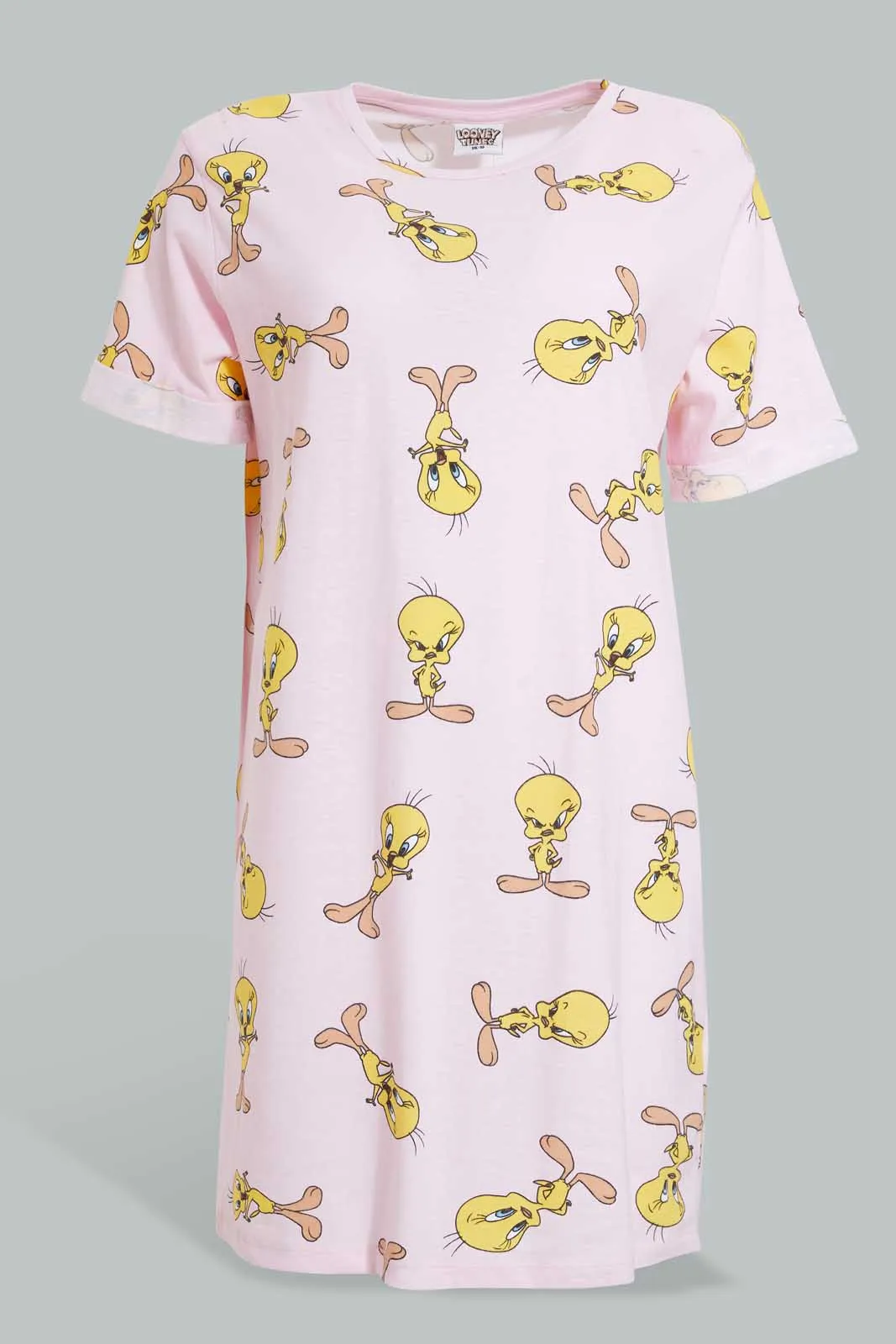 Pink Tweety Nightshirt For Women