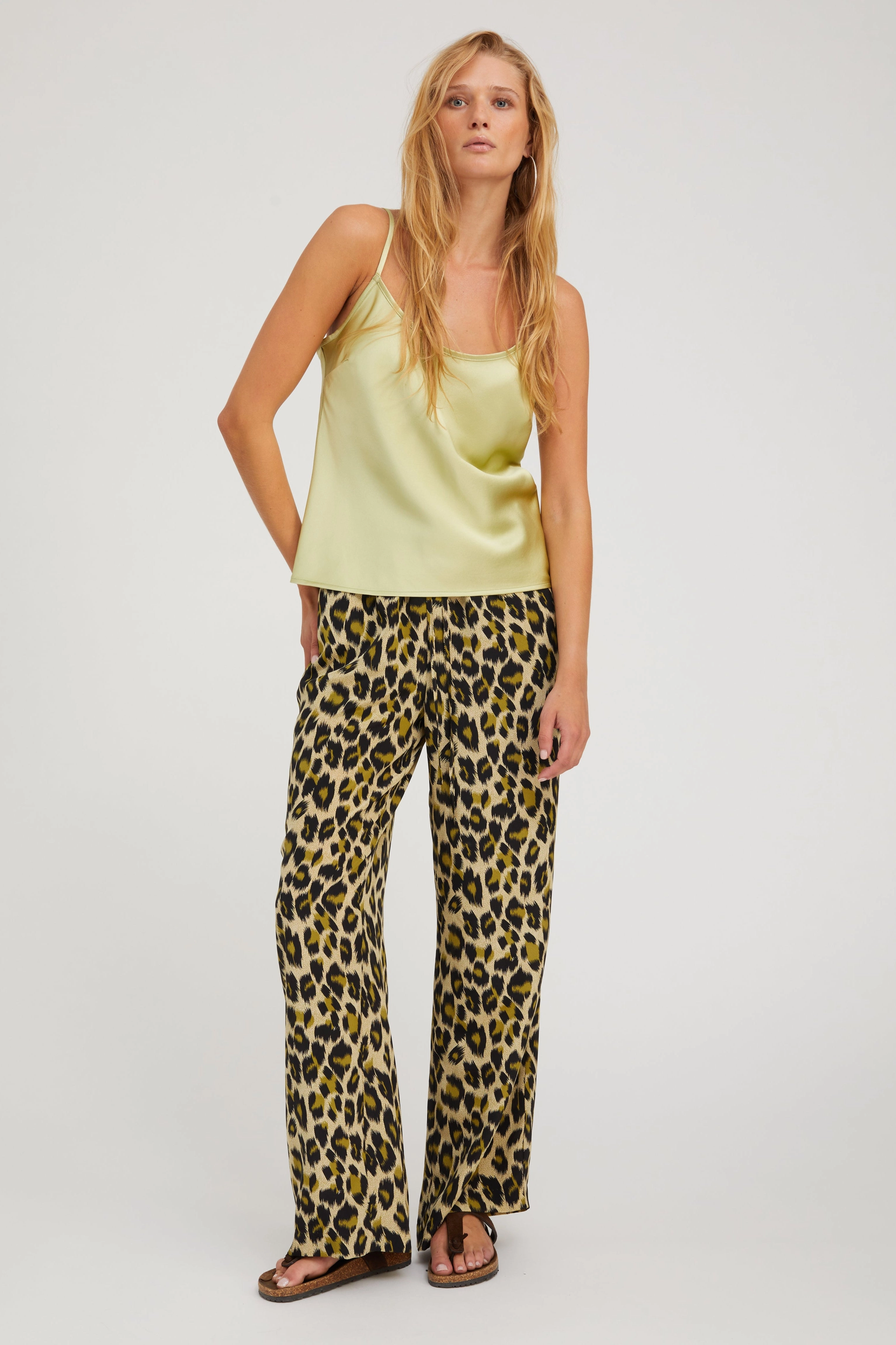 Pistachio Silk Cami Non Irritating Seam Finish