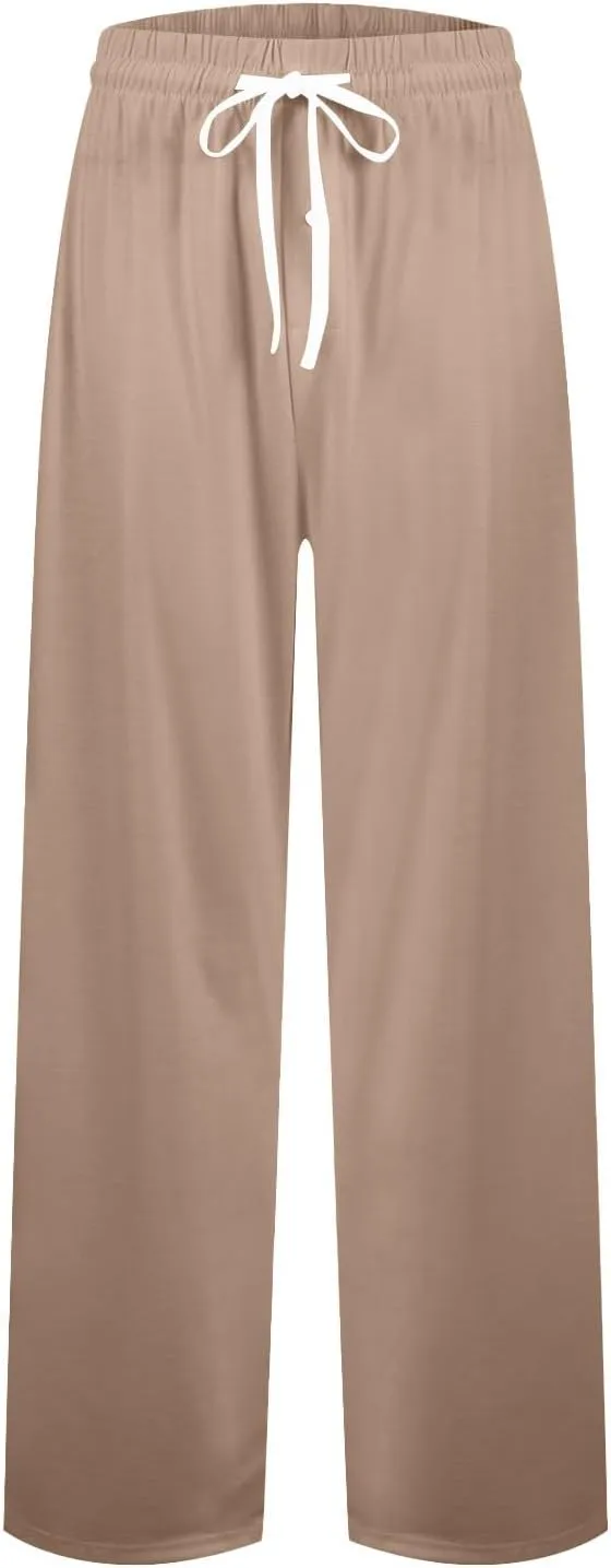 Pj Pants for Men Cotton Comfy Drawstring Sleepwear Lounge Pants with Pockets Casual Soft Pajama Pants