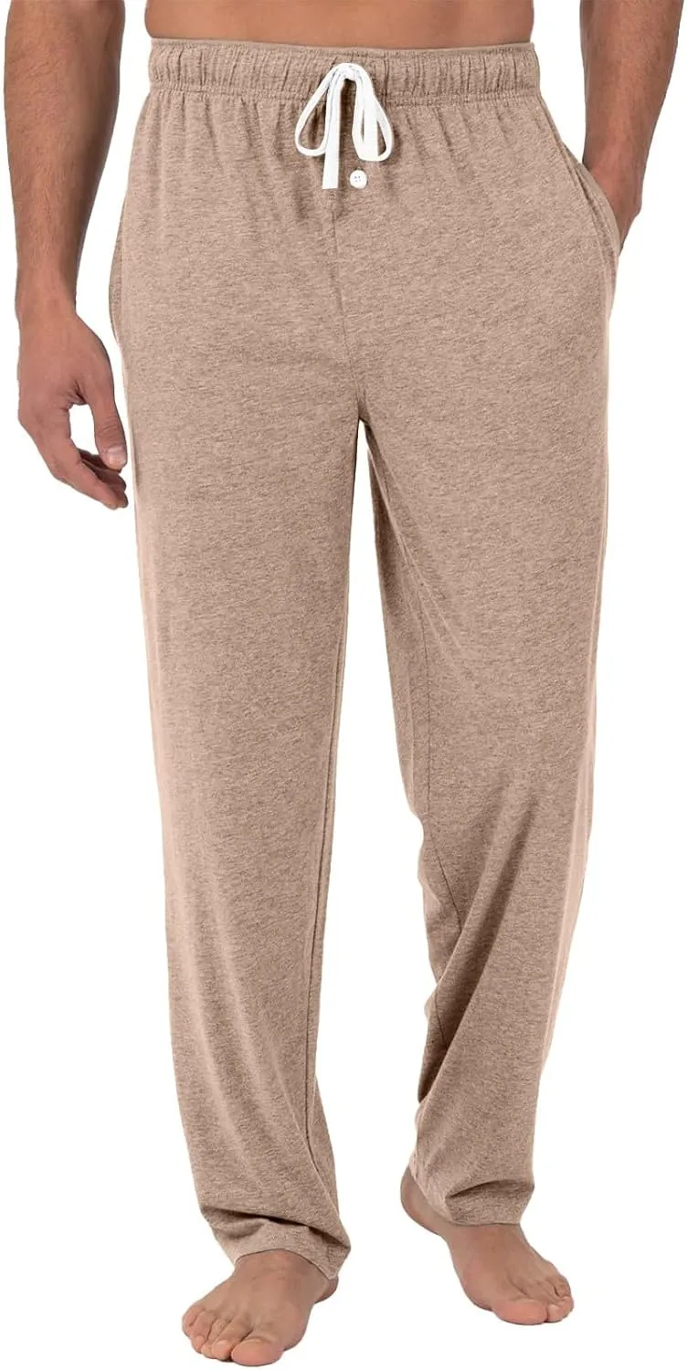Pj Pants for Men Cotton Comfy Drawstring Sleepwear Lounge Pants with Pockets Casual Soft Pajama Pants