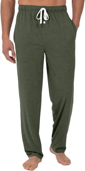 Pj Pants for Men Cotton Comfy Drawstring Sleepwear Lounge Pants with Pockets Casual Soft Pajama Pants