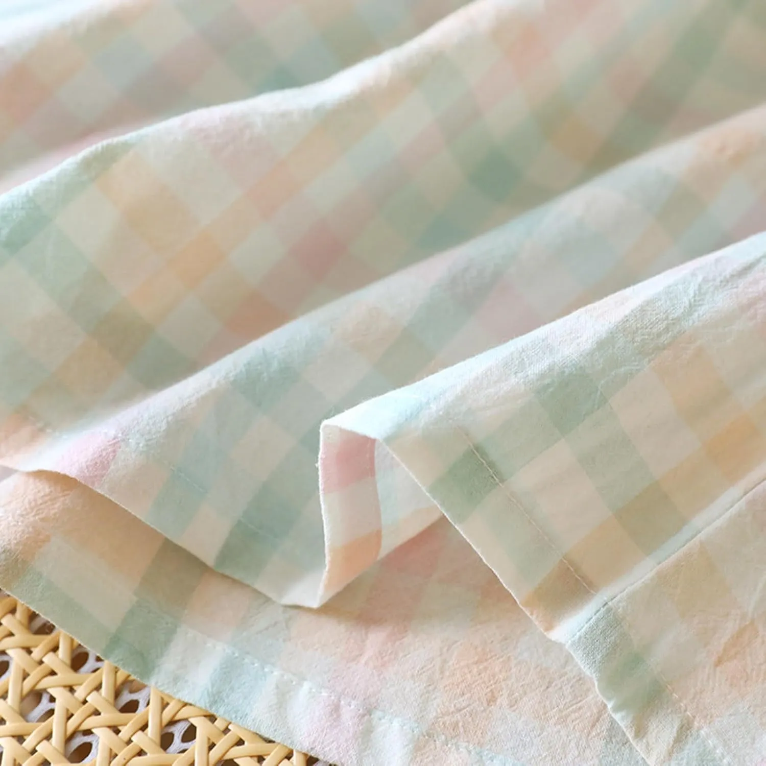 Plaid Boxer Shorts for Women Summer Gingham Cotton Pajamas 2025 Lounge Sleepwear Shorts Y2K Pj Bottoms with Pockets