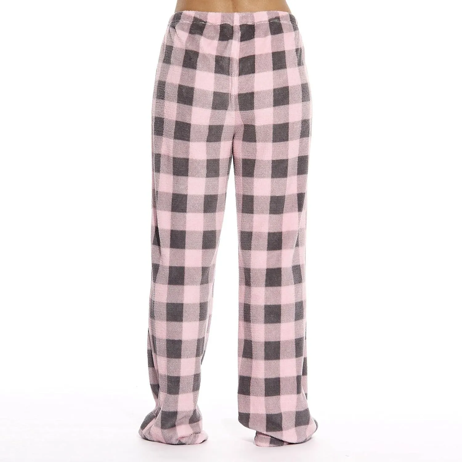 Plaid Pajama Pants Women Comfy Corduroy Buffalo Plaid Pj Pants Drawstring Wide Leg Lounge Pants Pajamas Bottoms