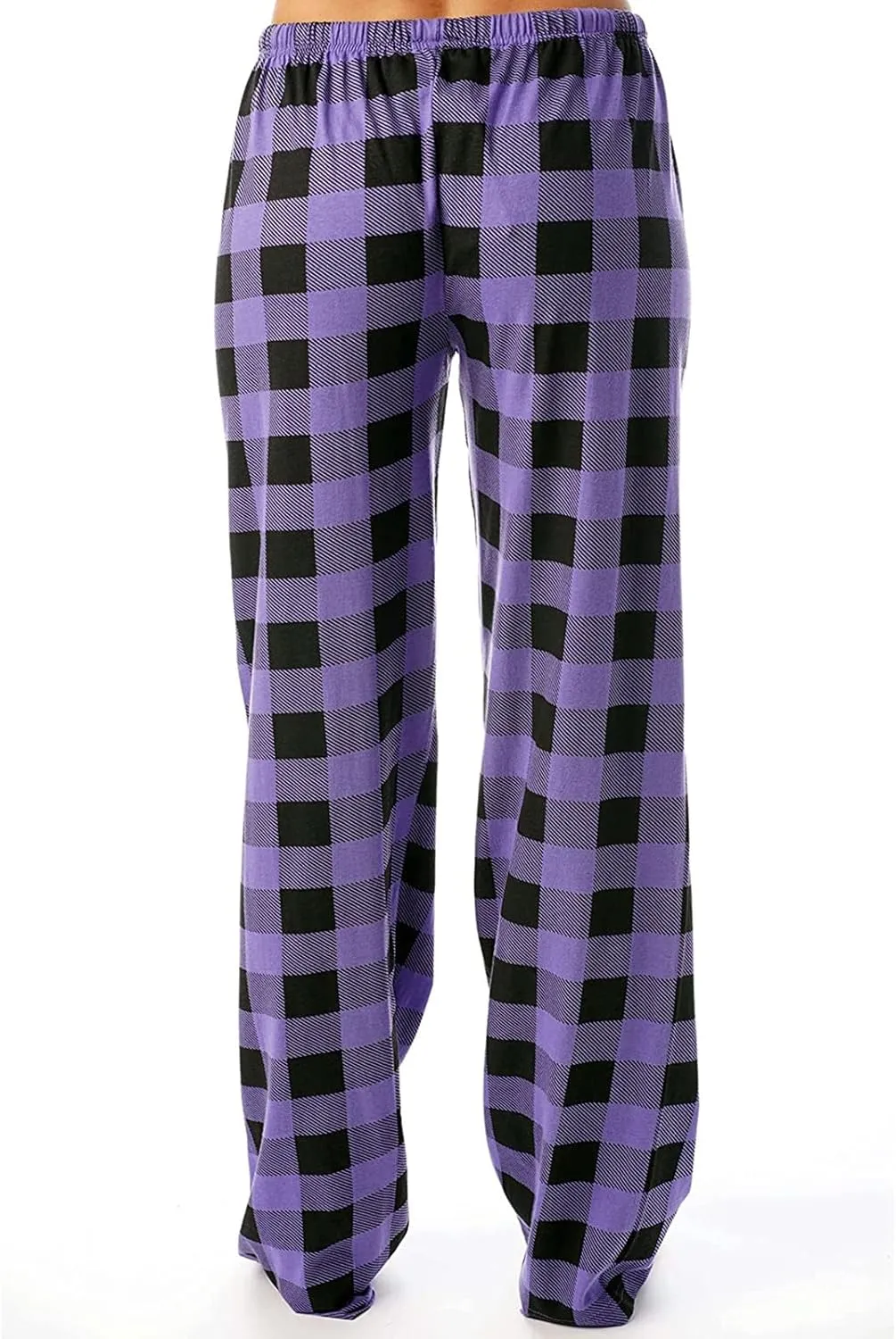 Plaid Pajama Pants Women Stretch Comfy Lounge Pants Drawstring Lounge Striped Pajama Bottoms with Pockets