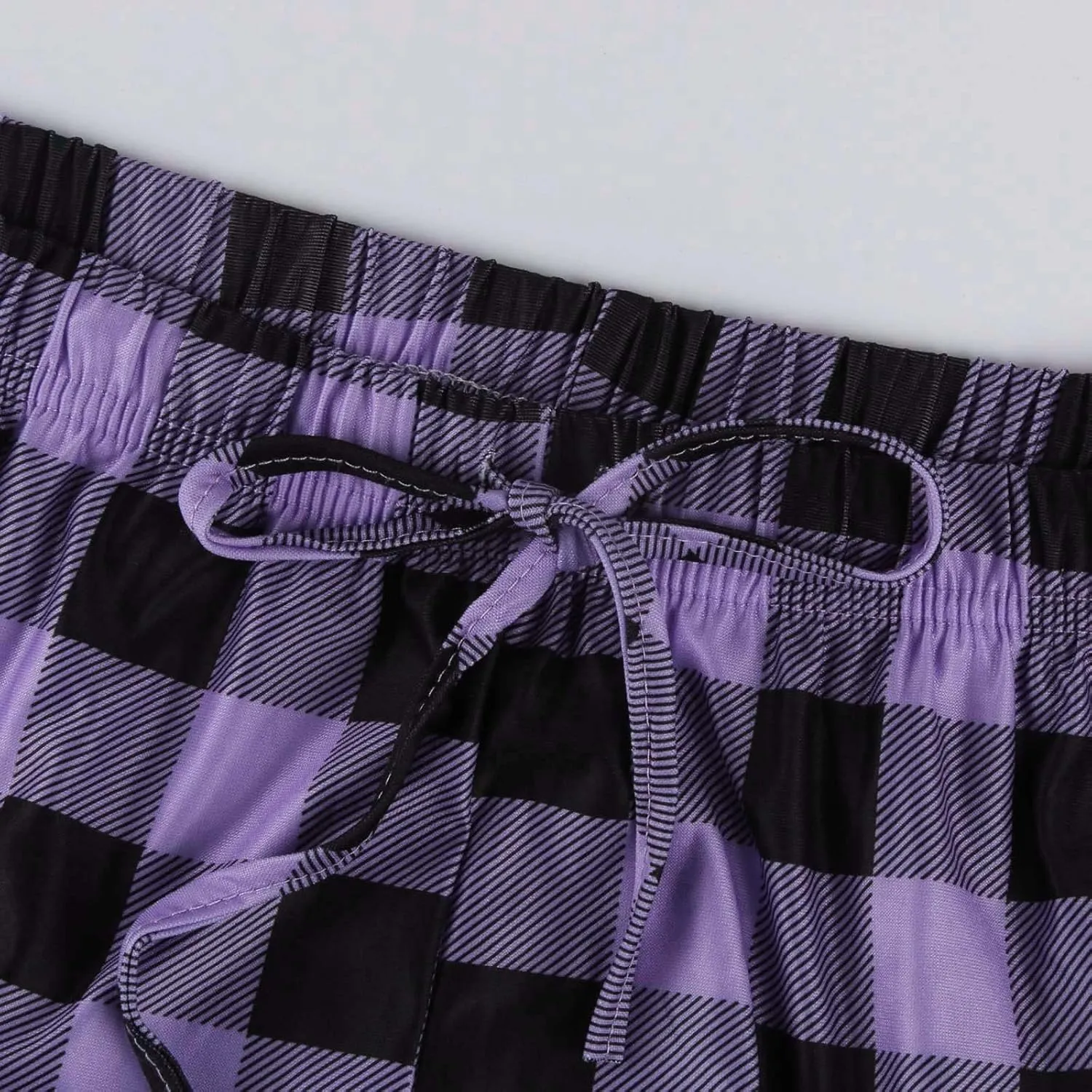 Plaid Pajama Pants Women Stretch Comfy Lounge Pants Drawstring Lounge Striped Pajama Bottoms with Pockets