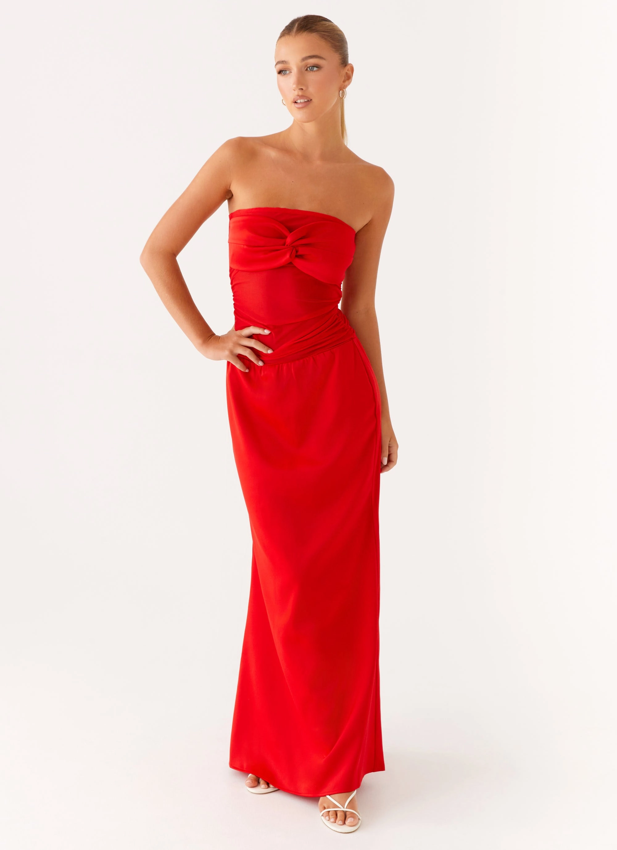 Rewind Maxi Dress - Tangerine Work-Ready Look