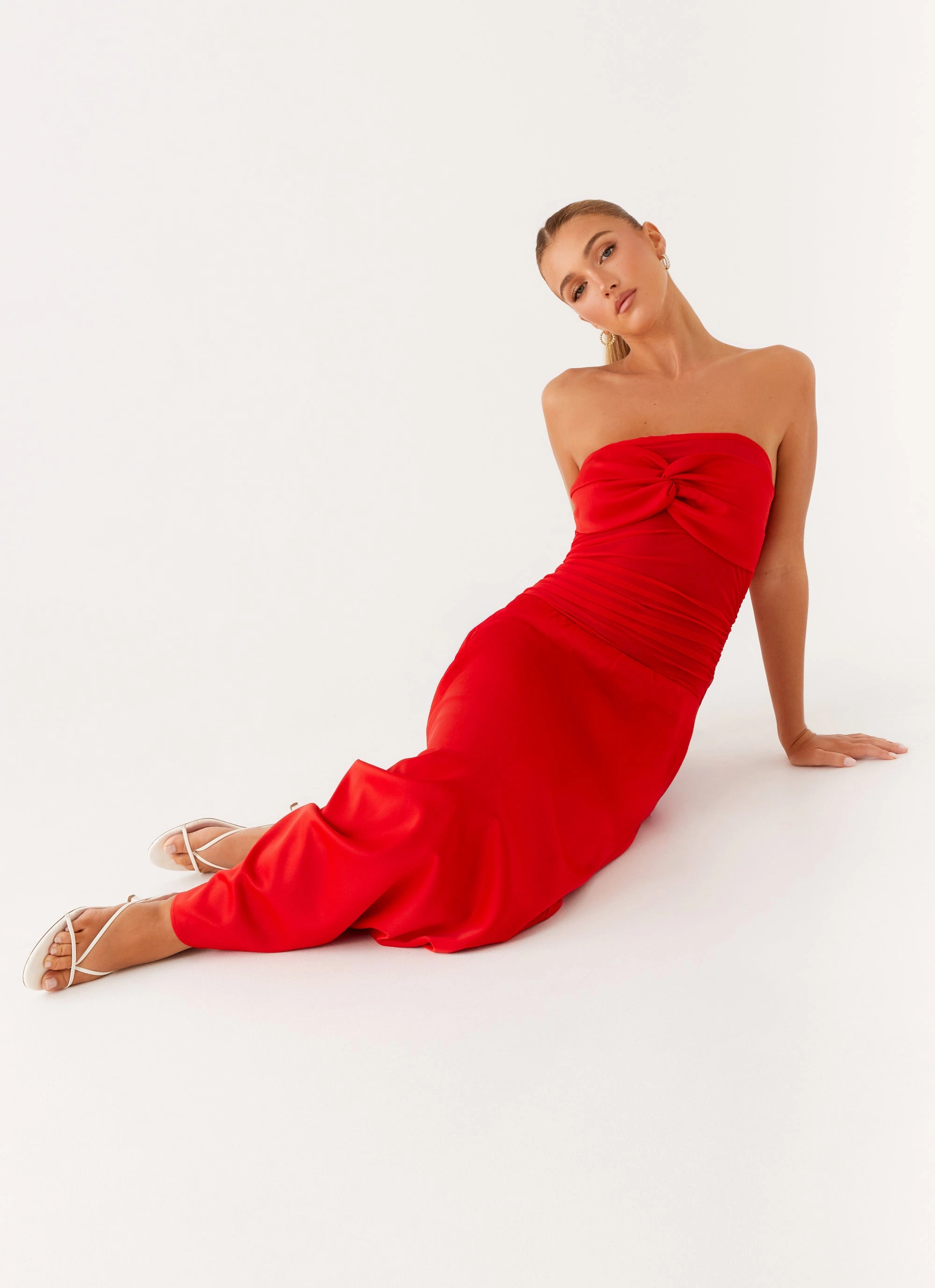 Essential Style Chic Design Rewind Maxi Dress - Tangerine