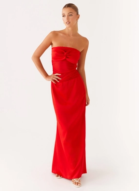 Rewind Maxi Dress - Tangerine Work-Ready Look
