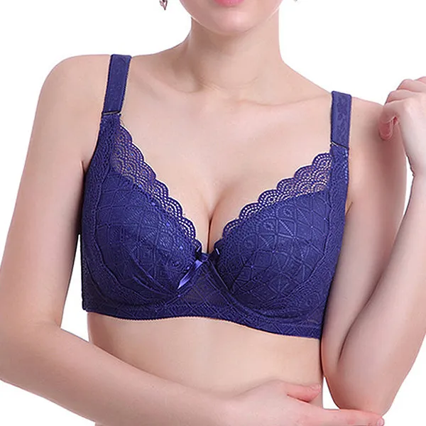 Plus Size Sexy Push Up Minimizer Lace Busty Bras