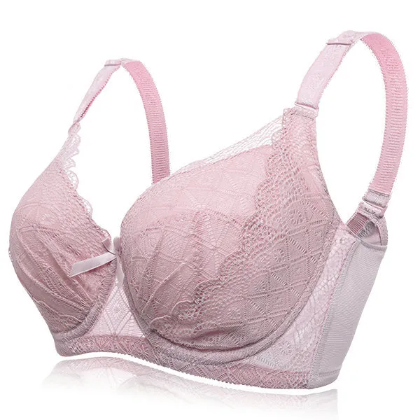 Plus Size Sexy Push Up Minimizer Lace Busty Bras