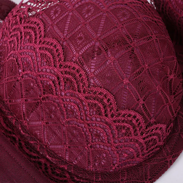 Plus Size Sexy Push Up Minimizer Lace Busty Bras