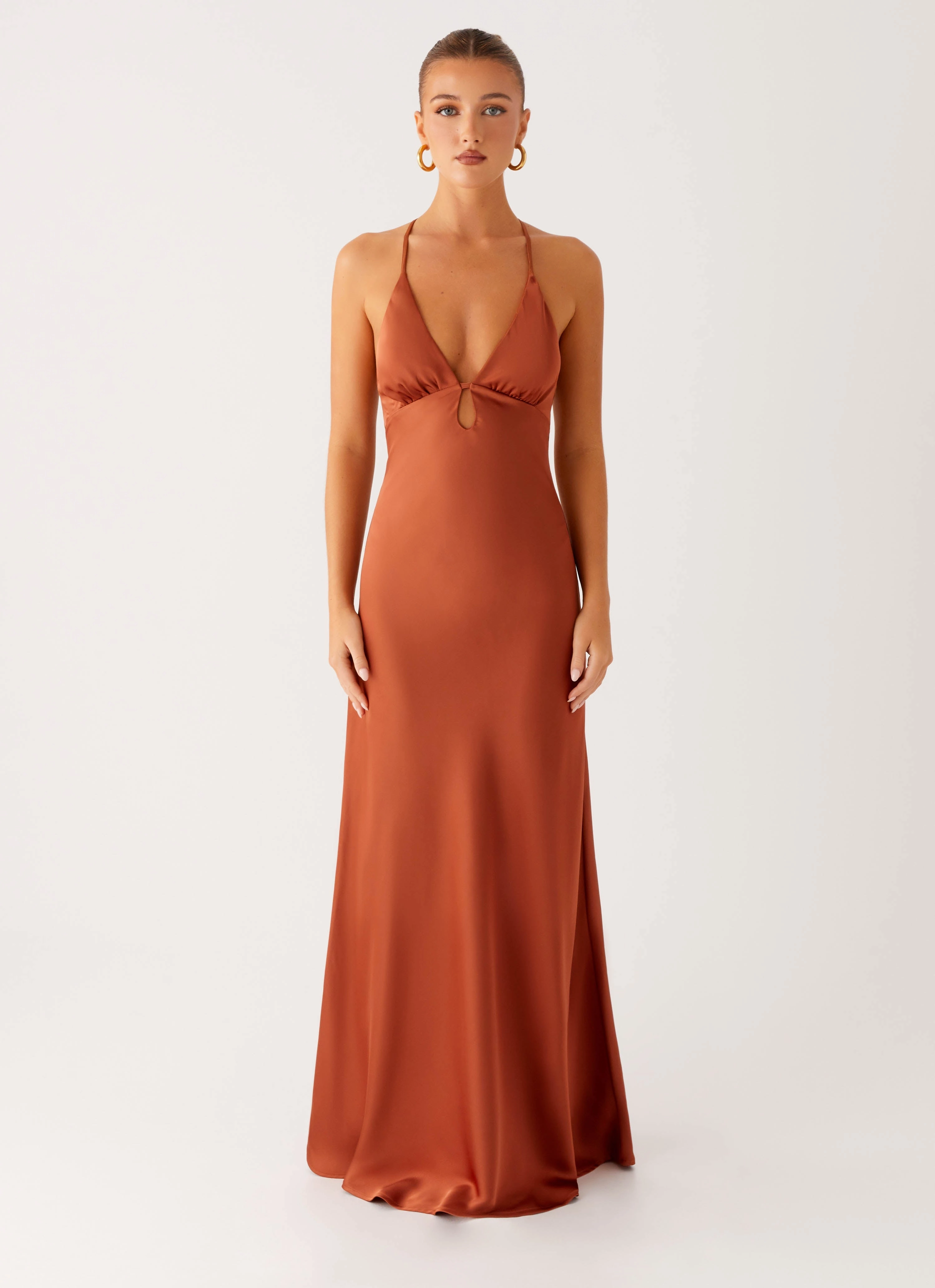 Sundowner Maxi Dress - Rust Cool Look Evening Event