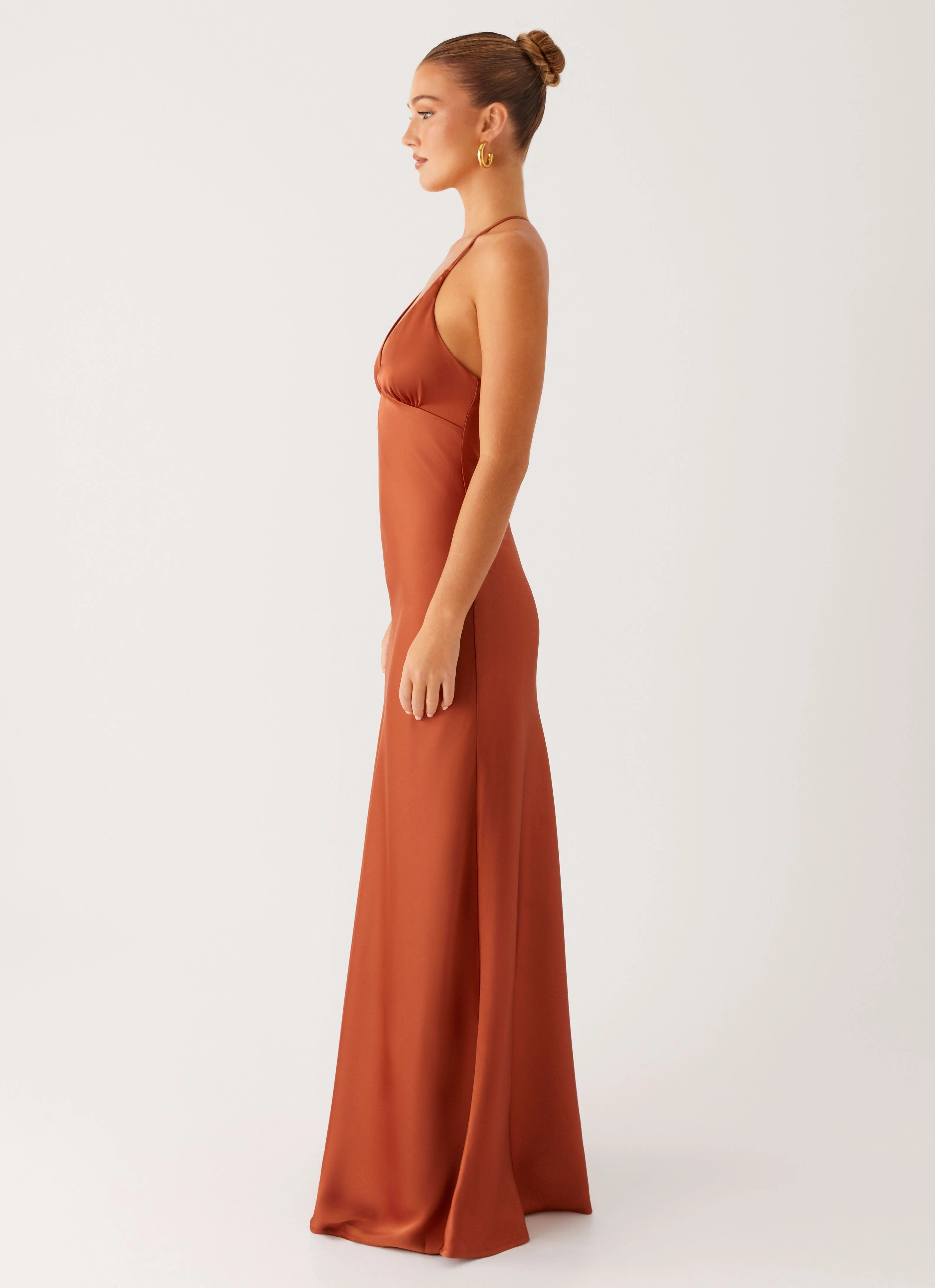 Sundowner Maxi Dress - Rust Delicate Details
